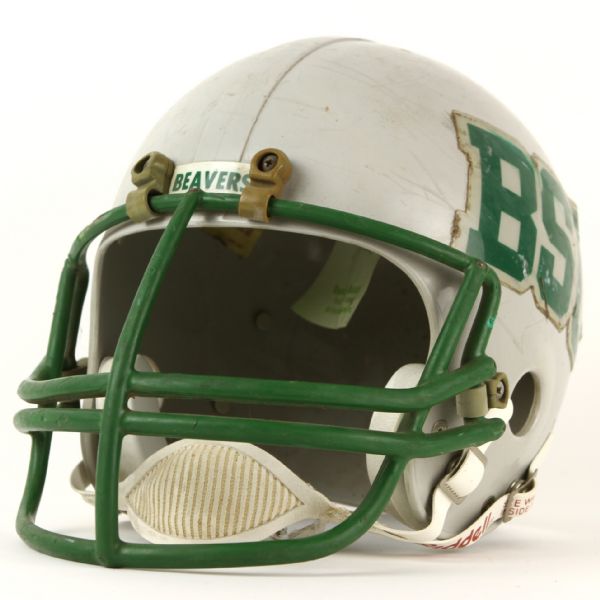 1980s circa Bemidji State Beavers Game Worn Football Helmet (MEARS LOA)