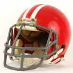 1987 Denison Big Red Game Worn Football Helmet (MEARS LOA)