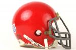 1987 Denison Big Red Game Worn Football Helmet (MEARS LOA)