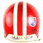 1987 Denison Big Red Game Worn Football Helmet (MEARS LOA)