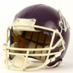 1988 Evansville Purple Aces Game Worn Football Helmet (MEARS LOA)