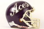 1988 Evansville Purple Aces Game Worn Football Helmet (MEARS LOA)