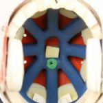 1986-88 Bucknell Bison Game Worn Football Helmet (MEARS LOA)