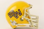 1986 Baldwin Wallace Yellow Jackets Game Worn Football Helmet (MEARS LOA)