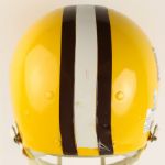 1986 Baldwin Wallace Yellow Jackets Game Worn Football Helmet (MEARS LOA)