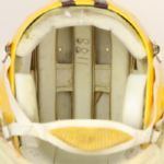 1986 Baldwin Wallace Yellow Jackets Game Worn Football Helmet (MEARS LOA)