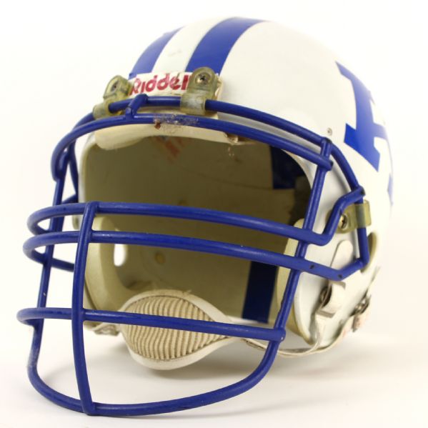 1980s Kentucky Wildcats Game Worn Football Helmet w/ 2 Additional "K" Decals (MEARS LOA)