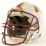 1984-89 Southwest Texas Bobcats Game Worn Football Helmet (MEARS LOA)
