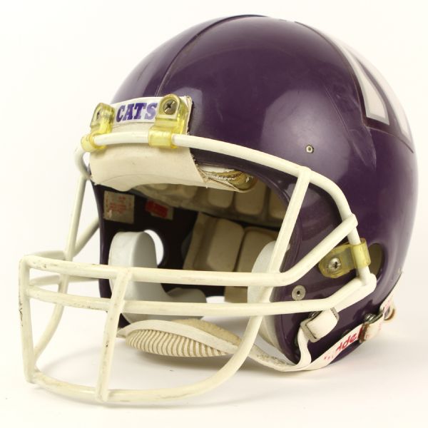 1983 Northwestern Wildcats Game Worn Football Helmet (MEARS LOA)