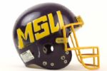 1988 Mankato State Mavericks Game Worn Football Helmet (MEARS LOA)