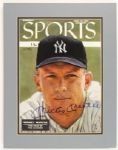 1956 Sports Illustrated Magazine Cover Signed by Mickey Mantle New York Yankees (JSA)