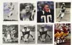1940's-1980's Signed Football Hall of Fame lot Madden Griese Largent Fouts Jones Sayers - Lot of 27