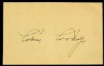 1872-1933 Calvin Coolidge Signed Index Card 30th President of the United States (JSA)