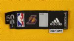 2007-08 Derek Fisher Los Angeles Lakers Signed Game Worn Home Jersey *MEARS LOA/JSA*