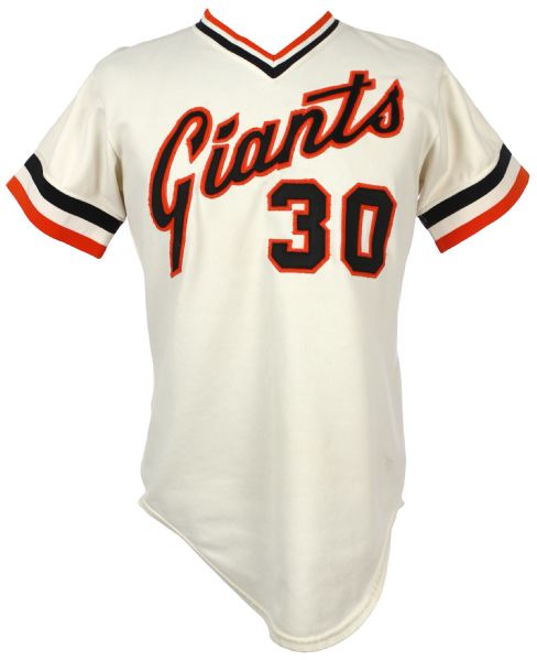 1979-82 circa Orlando Cepeda San Francisco Giants Team Issued Home Jersey (MEARS LOA)