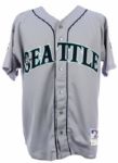 2001 Ichiro Suzuki Seattle Mariners Game Worn Road Jersey - Rookie year autograph (MEARS A10/JSA) ROY & MVP Season