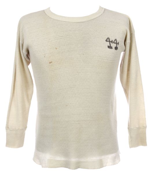 1981 circa Reggie Jackson New York Yankees Game Worn Undershirt (MEARS LOA/Team Letter)