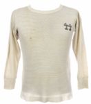 1981 circa Reggie Jackson New York Yankees Game Worn Undershirt (MEARS LOA/Team Letter)