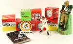 1970- 2012 Green Bay Packers Decanter Eddie Mathews 25th Anniversary Hartland Statue Softballs Paul Rodgers Signed Notebook (Lot of 11)