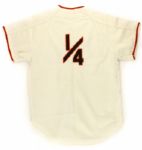 1967-73 San Francisco Giants #1/4 Batboy Home Jersey (MEARS LOA)