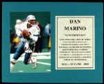 1983-2011 Dan Marino Chad Henne Miami Dolphins Signed Matted 8 x 10 Lot of Two(JSA)