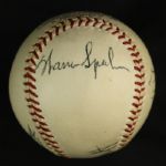 1956 Milwaukee Braves Multi Signed ONL Giles Baseball w/ 7 Signatures Including Warren Spahn, Bill Bruton & More (JSA)