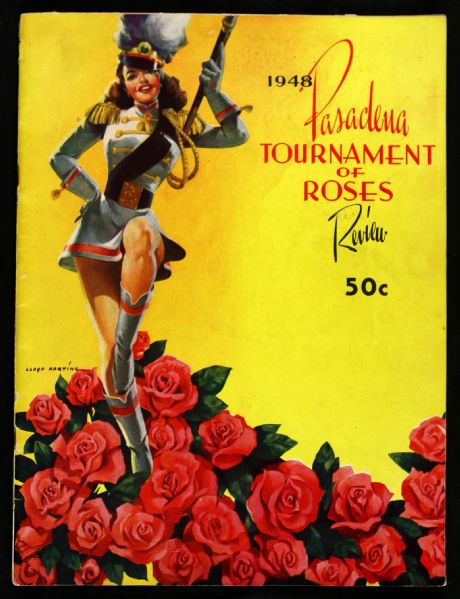 1948 Pasadena Tournament of Roses Program Rose Bowl Review Michigan USC