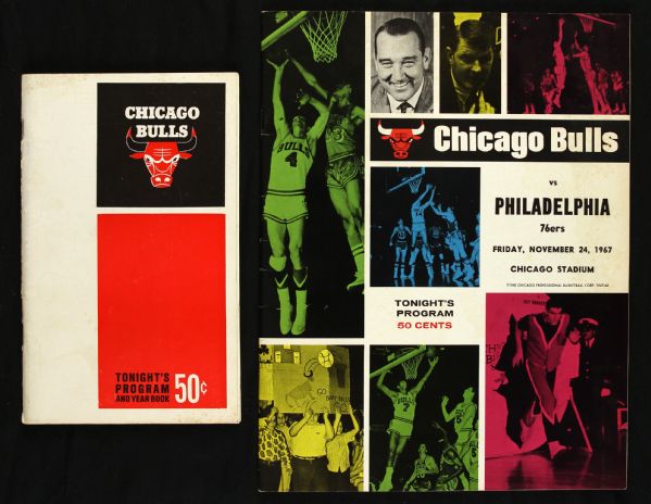 1967-70 Chicago Bulls Program and Yearbook - Lot of Two 