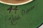 1976 Hank Aaron Milwaukee Brewers Signed Game Worn Cap (MEARS LOA/PSA/DNA)
