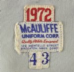 1972 Extremely Important First Year Knit Carlton Fisk Boston Red Sox Game Worn Road Jersey (MEARS A10) Only known/ highest graded rookie example!!!