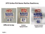 1972 Extremely Important First Year Knit Carlton Fisk Boston Red Sox Game Worn Road Jersey (MEARS A10) Only known/ highest graded rookie example!!!