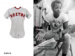 1972 Extremely Important First Year Knit Carlton Fisk Boston Red Sox Game Worn Road Jersey (MEARS A10) Only known/ highest graded rookie example!!!