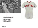 1972 Extremely Important First Year Knit Carlton Fisk Boston Red Sox Game Worn Road Jersey (MEARS A10) Only known/ highest graded rookie example!!!