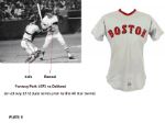 1972 Extremely Important First Year Knit Carlton Fisk Boston Red Sox Game Worn Road Jersey (MEARS A10) Only known/ highest graded rookie example!!!
