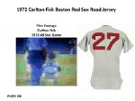 1972 Extremely Important First Year Knit Carlton Fisk Boston Red Sox Game Worn Road Jersey (MEARS A10) Only known/ highest graded rookie example!!!