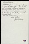 1947-60 Jack Kirrane Signed Letter Olympic Gold Medalist (PSA/DNA)