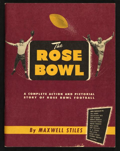 1946 Rose Bowl Complete Pictoral Story Maxwell Stiles 128 pages