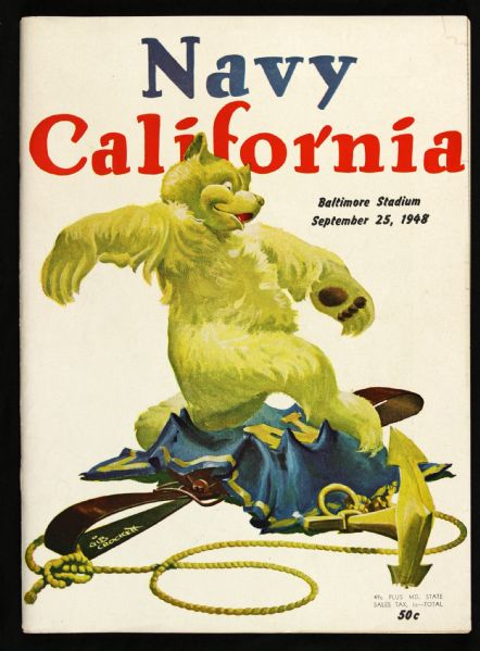 1948 Navy vs. California Football Program