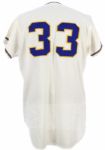 1971 Marty Pattin Milwaukee Brewers Game Worn Home Jersey (MEARS A10)