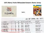 1971 Marty Pattin Milwaukee Brewers Game Worn Home Jersey (MEARS A10)