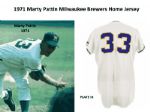 1971 Marty Pattin Milwaukee Brewers Game Worn Home Jersey (MEARS A10)