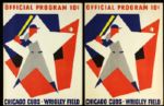1962-65 Chicago Cubs Scorecard Collection - Lot of Eight