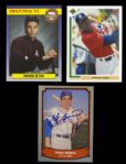 1988-92 Baseball Trading Card Collection - Lot of 3 w/ Yogi Berra Signed, Derek Jeter Front Row Promo & Michael Jordan Upper Deck