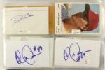 1970s-2000s Baseball Autograph Index Card Photos - Lot of 283 