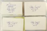 1970's-2000's Baseball Autograph Index Card Photos - Lot of 283 