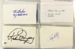 1970's-2000's Baseball Autograph Index Card Photos - Lot of 283 