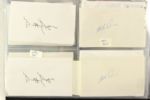1970's-2000's Baseball Autograph Index Card Photos - Lot of 283 