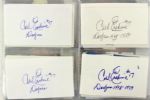 1970's-2000's Baseball Autograph Index Card Photos - Lot of 283 