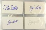 1960s-2000s Baseball Signed Index Card Photos - Lot of 419