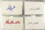 1960's-2000's Baseball Signed Index Card Photos - Lot of 419